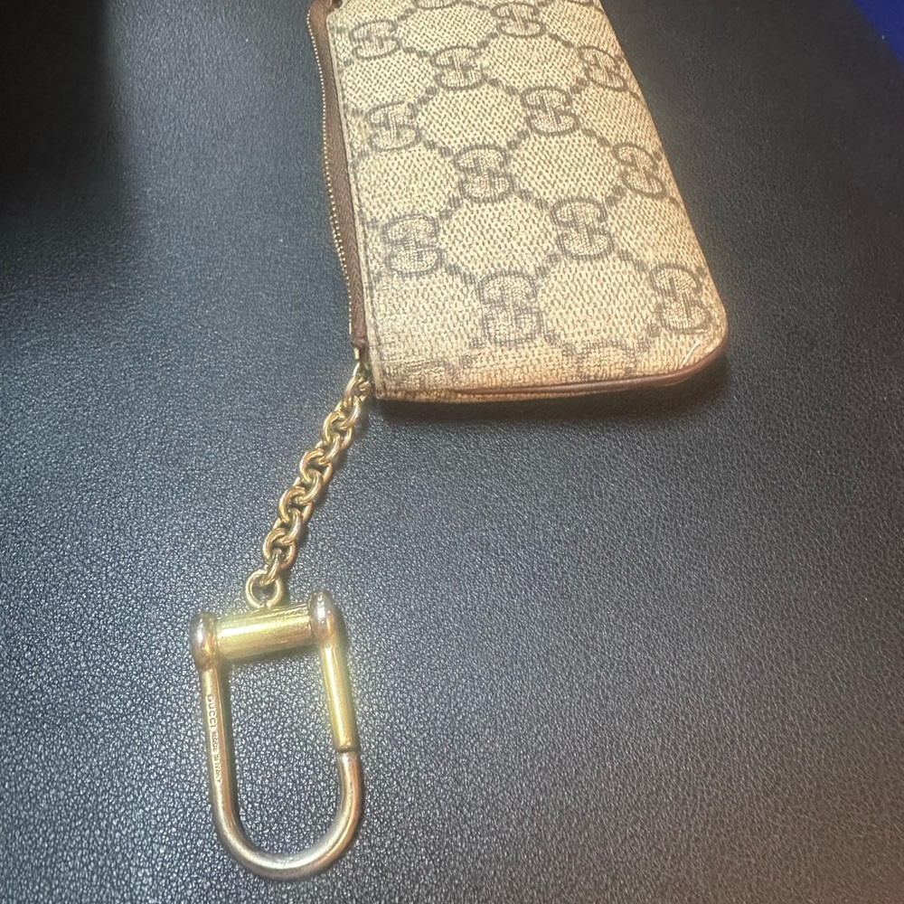 Gucci GG Supreme Brown Key Pouch & Card Holder with GG Monogram - Picture 4 of 4